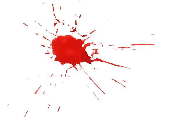 Stock image Blood splatters. Red blots of watercolor Realistic bloody splatters for Halloween Drop of blood concept