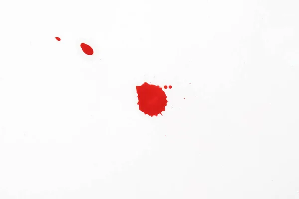 Blood Splatters Red Blots Watercolor Realistic Bloody Splatters Halloween Drop — Foto Stock