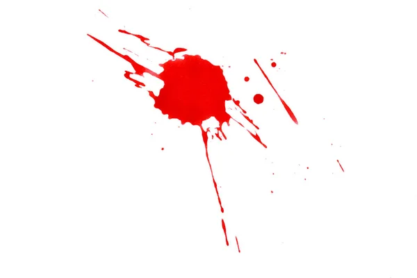 Blood Splatters Red Blots Watercolor Realistic Bloody Splatters Halloween Drop — Stock fotografie