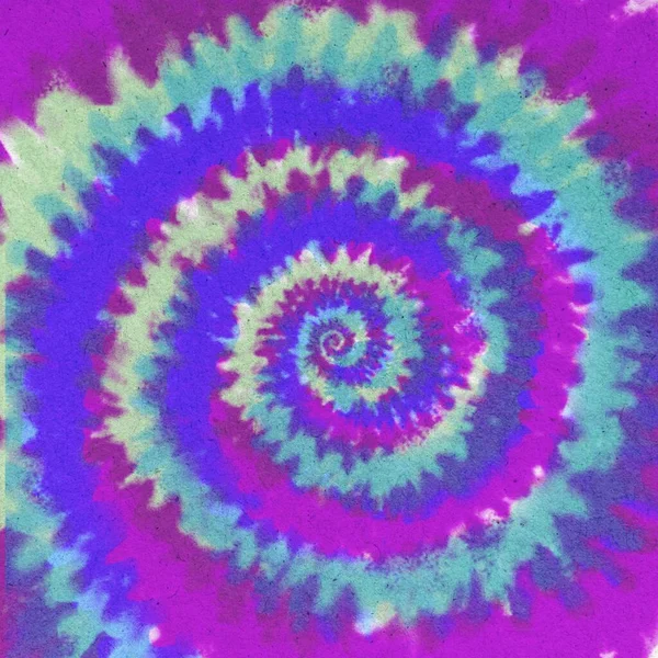 Fabric Tie Dye Striped Pattern Ink Background Bohemian Spiral Hippie — стокове фото