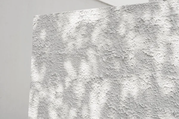 Textura Abstracta Pared Cemento Blanco Con Sombra Silueta — Foto de Stock