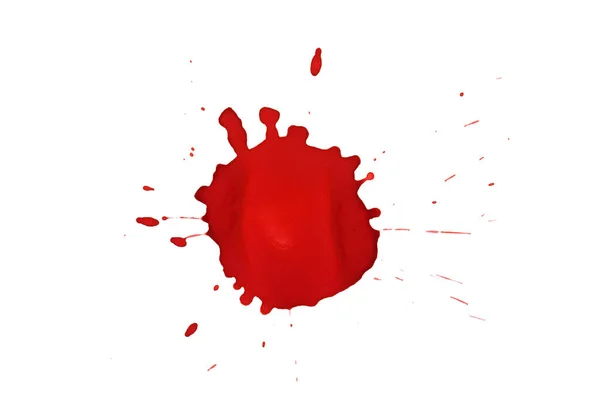 Blood Splatters Red Blots Watercolor Realistic Bloody Splatters Halloween Drop — Stok fotoğraf