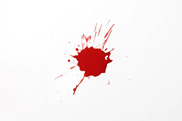 Blood Splatters Red Blots Watercolor Realistic Bloody Splatters Halloween Drop — Stockfoto