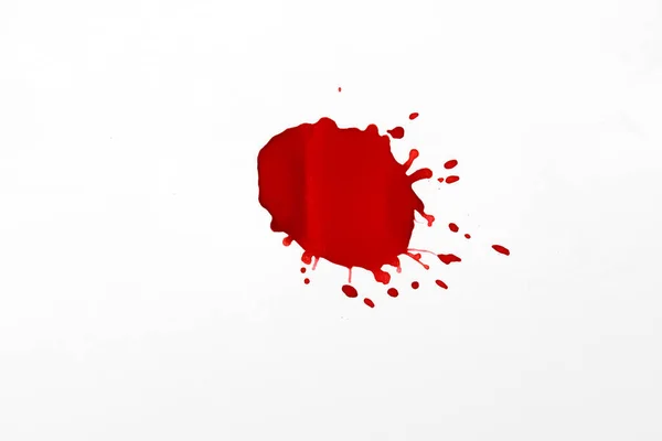 Blood Splatters Red Blots Watercolor Realistic Bloody Splatters Halloween Drop — Stock Photo, Image