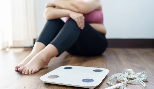 Wanita Obese Yang Marah Karena Bosan Diet Diet Diet Diet Stok Lukisan  