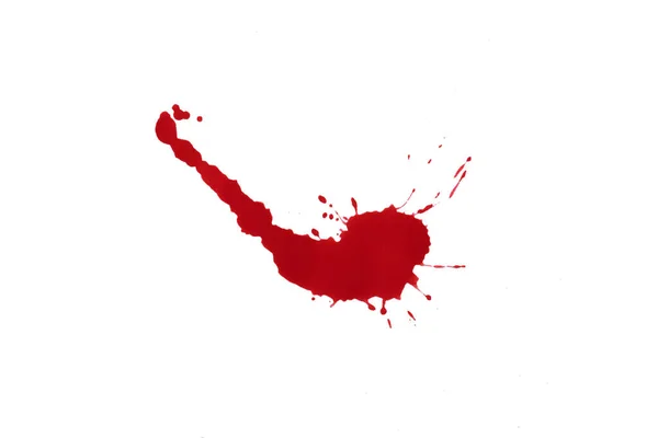 Blodspruter Røde Flekker Med Akvarellfarge Realistiske Blodspruter Til Halloween Dropp – stockfoto