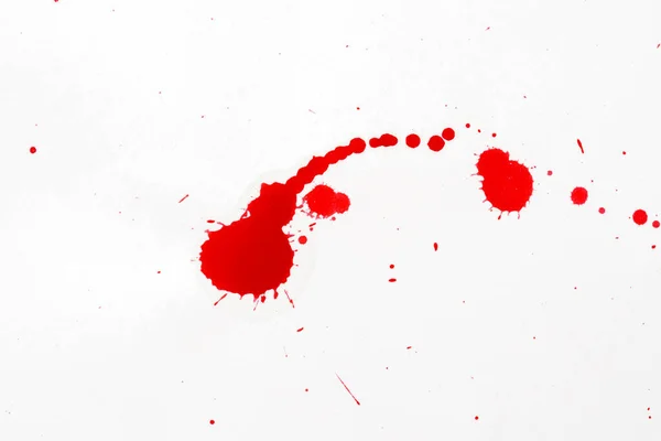 Αίμα Πιτσιλάει Κόκκινες Κηλίδες Νερομπογιάς Ρεαλιστικές Αιματηρές Πιτσιλιές Για Halloween — Φωτογραφία Αρχείου