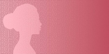Pembe arka planda Uluslararası Kadınlar Günü İllüstrasyonu. 8 Mart Mutlu Kadınlar Günü & 25 Kasım Kadınlara Yönelik Şiddeti Yok Etme Günü.