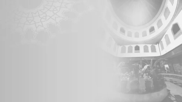 Ramadan Kareem Simple Minimalism Soft Grey Background Greeting Ramadan Mubarak — Stock Photo, Image