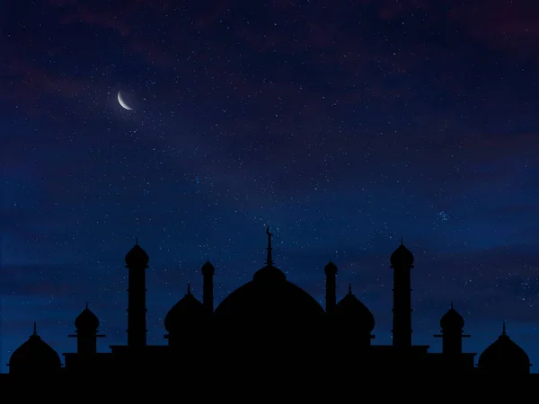 Ramadan Kareem Fond Salutation Pour Ramadan Moubarak Eid Moubarak Joyeux — Photo
