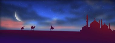Ramazan Kareem geçmişi. Ramazan Mübarek 'i selamlıyorum, Bayram Mübareği. Ramazanın kutlu olsun, bayram tebrik kartı fikrin kutlu olsun. Kutsal ay. Boşluğu Kopyala.