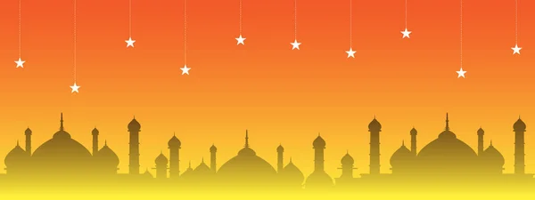 Ramadan Kareem Hintergrund Gruß Zum Ramadan Mubarak Eid Mubarak Happy — Stockvektor