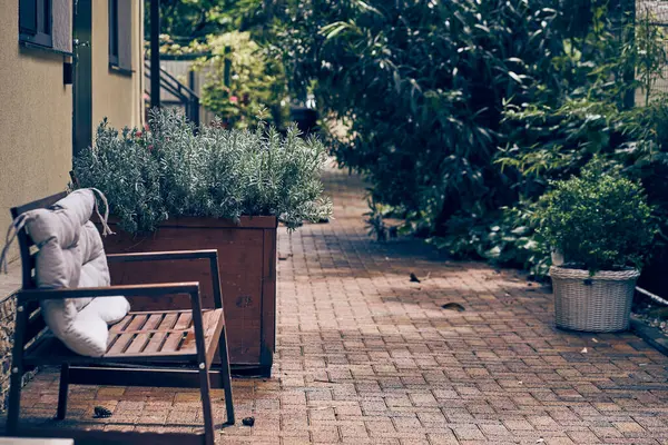 Arka bahçesinde küçük bir bahçesi ve rahatlayıp oturabileceğiniz ahşap bir bankı olan taş gibi minimalist bir ev. Kopyalayacak yer de var. Yüksek kalite fotoğraf