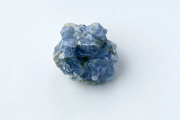 蓝色水晶矿物石 技术摘要 塞莱斯汀矿 — 图库照片
