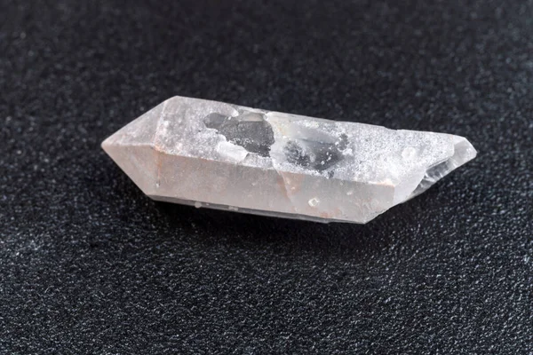 Mineral Natural Coleção Geológica Pedra Cristal Rocha Quartzo Claro Cru — Fotografia de Stock