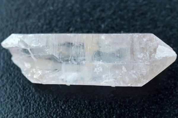 Mineral Natural Coleção Geológica Pedra Cristal Rocha Quartzo Claro Cru — Fotografia de Stock