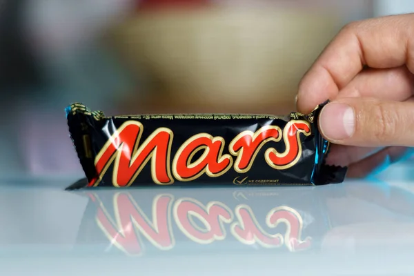 Tyumen Rusia Octubre 2022 Mars Chocolate Bar Mars Incorporated Una — Foto de Stock