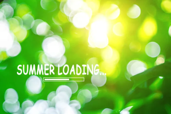 Summer Loading Abstract Blur Green Color Background Blurry Blurry Effect — Stock Photo, Image