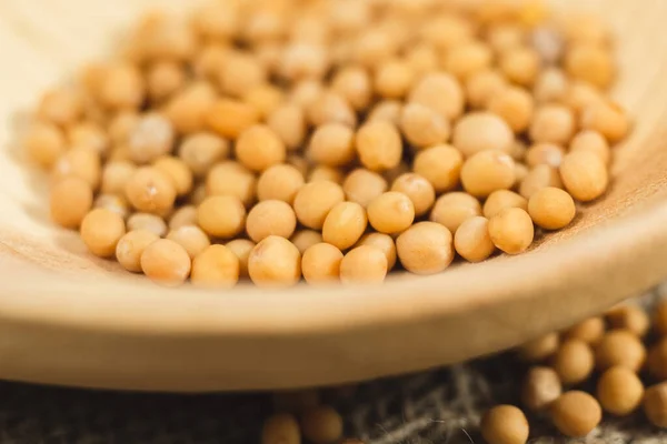 Senape Seeds Concetto Vegano Dieta Sana Chiudete Macro — Foto Stock