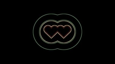 Hearts.  This 1920x1080 (HD) video clip can be used as background in any project.