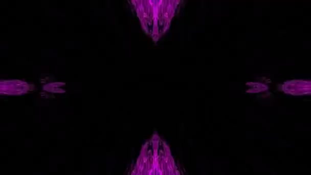 Violet Abstrait Fond Fractal Texture Fractale Fantastique Art Numérique Rendu — Video