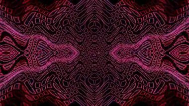 Eğri hücrelerin siyah üzerine kırmızı-pembe soyutlanması