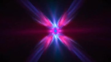 Renkli bir ışığa yakın, ruhani hologram merkezi.