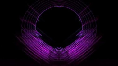 Mor dairesel desenler, simetrik, koyu arkaplan