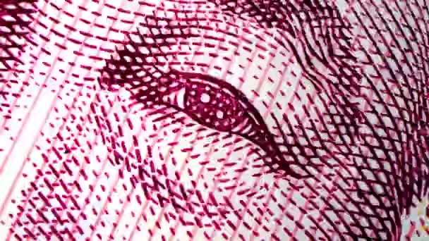 Макротекстурные Банкноты Крупным Планом Стоили 100 Американских Долларов Банкноты Наличные — стоковое видео