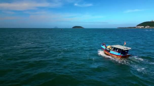 Aldeia Pescadores Mui Vietnã Mui Fishing Village Voando Torno Várias — Vídeo de Stock