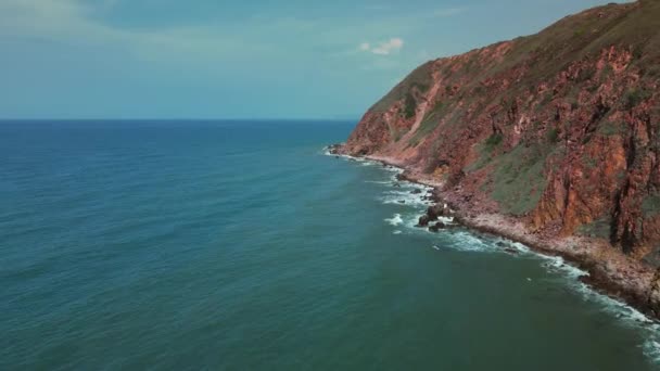 Потужність Блакитної Енергії Чиста Морська Вода Потужні Штормові Морські Хвилі — стокове відео