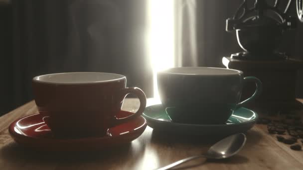 Bir Fincan Kahve Çay — Stok video