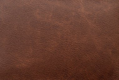 Natural brown leather texture or background, top view, space for text
