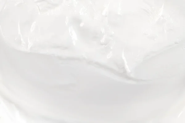 Крупный План Белой Косметической Поверхности Крема Качестве Текстуры Фона Верхняя — стоковое фото