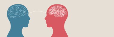 Psikolojik bir sorun. Akıl hastalığı. Akıl sağlığı için. Psikolog, terapist ya da ruh hali bozukluğu ya da depresyonu olan hastaları tedavi eden psikiyatrist. Psikoterapi