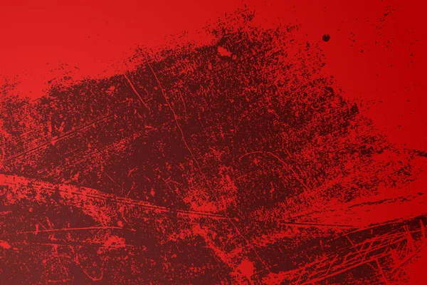 Red Distress Urban Gebruikte Textuur Grunge Ruwe Vuile Achtergrond Geborsteld — Stockvector