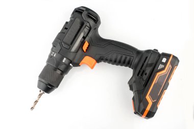 Tornavida beyaz arkaplanda izole edildi. profesyonel güç aracı