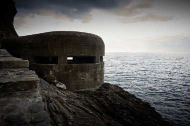 Alman İkinci Dünya Savaşı'ndan itibaren Normandiya sığınakta