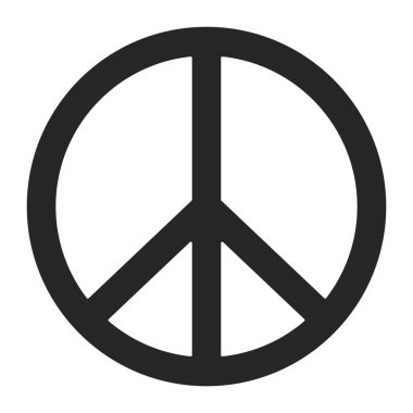 Peace sign in vector icon