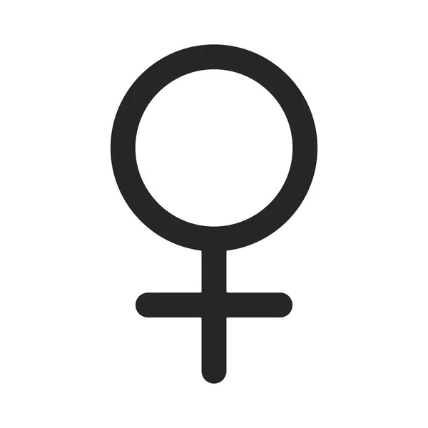 Símbolo Feminino Ícone Vetorial — Vetor de Stock