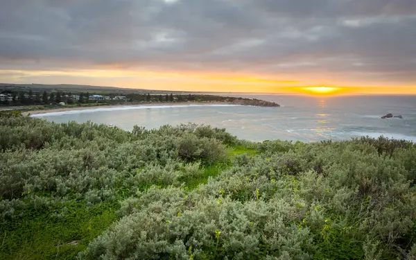 Východ Slunce Krásné Horseshoe Bay Port Elliot Poloostrově Fleurieu Jižní — Stock fotografie