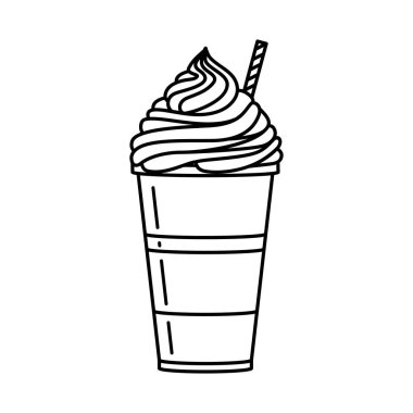 Sütlü ve samanlı milkshake.