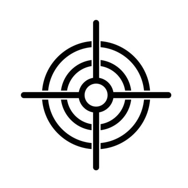 Basit vektör tasarımında hedef göstergeleri