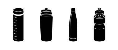 Vektör içinde yeniden kullanılabilir su şişeleri