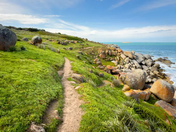 南澳大利亚弗利厄半岛维克多港花岗岩岛的景观 — 图库照片#