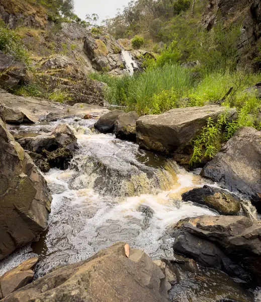 Hindmarsh Falls Vízesés Hindmarsh Völgyben Fleurieu Félszigeten Dél Ausztrália — Stock Fotó