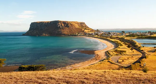Landskapsutsikt Över Nut Bredvid Staden Stanley Nordvästra Tasmanien Australien Vid — Stockfoto
