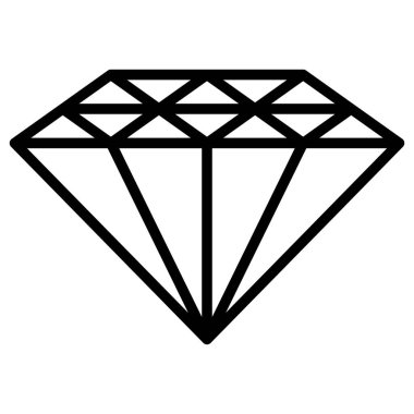 Vektör içindeki pahalı mücevherler için bir elmas mücevher simgesi