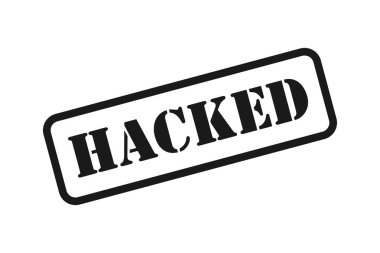 Hacklenmiş siyah pul vektörü izole