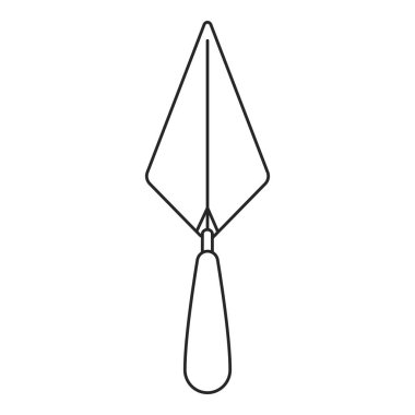 Alçıpan, alçı, beton ve daha çok dış hat vektör biçimi simgesinde kullanılan metal yapı malası